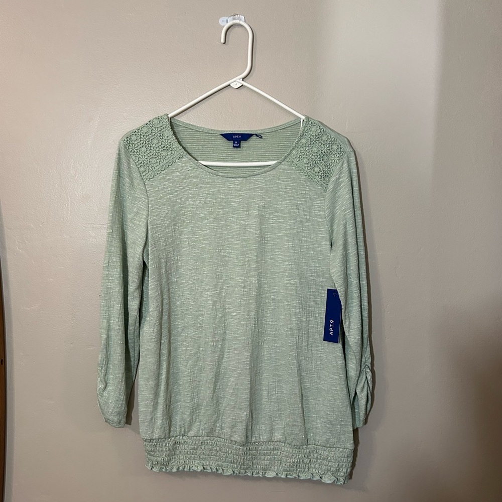 Apt. 9 3/4 Sleeve Top NWT
